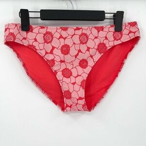 Aerie Pink and Red Floral Swim Bottom